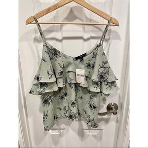 Off the shoulder ruffled top